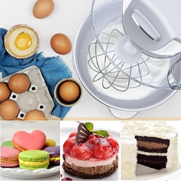 EXCELVAN Impastatrice Planetaria Offerta Miscelatore per Alimenti Elettrico da 1000W con Ciotola in Acciaio Inossidabile da 4,0 Litri, Frusta, Gancio per Impastare, 5 Velocità, Decorazione a LED - 1