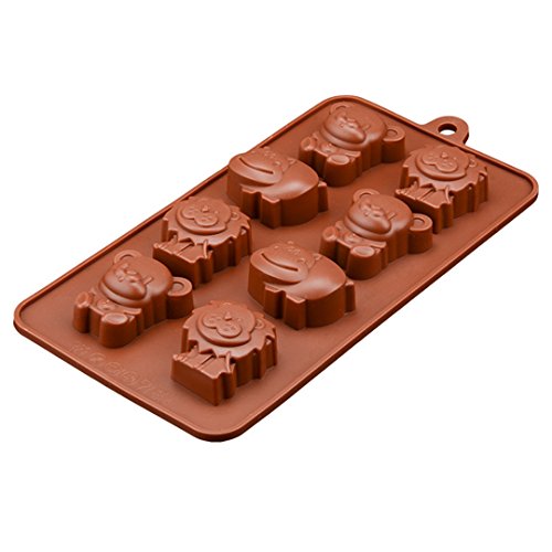 FantasyDay® Stampo in Silicone per Dolci a forma di Carina Animali, 1 pezzi Silicone Muffin Sapone Handmade Stampi per Cubetti di Ghiaccio, Biscotti, Tortini, Cioccolato, Dolci – silicone antiaderente