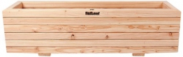 Fioriera trogolo grande in larice 104 cm x 30 cm x 30 cm - 1