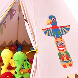 Leiyini Tenda di Tenda per Bambini Tenda da Gioco per Boy Girl Indoor & Outdoor, Tenda per Bambini Gioco da Casa House House Tenda Esagonale Indiana Baby Ocean Pool Pool Playhouse - 1