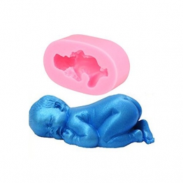 Mystery&Melody 3D Baby Shape Stampo per Dolci al Cioccolato Fondente per stampi in Silicone Stampi per Utensili (Baby) - 1