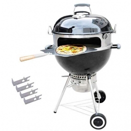 Onlyfire BRK-6023 Acciaio inossidabile pizza forno pacchetto completo PizzaRing per Weber 57cm Grill bollitore e molti altri modelli, pizza per carbone di legna Grill Bollitore - 1