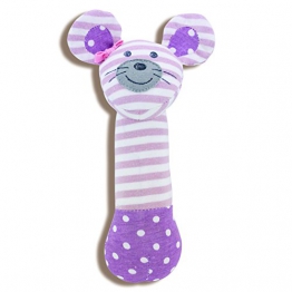 Organic Farm Buddies, Ballerina Mouse Squeaky Toy - 1