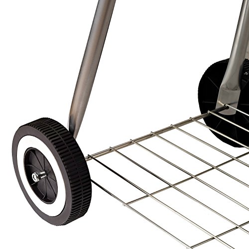 Outsunny Barbecue a Carbonella BBQ Grill con Coperchio e Ruote 45 × 47.5 × 70cm