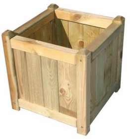 PAPILLON Fioriera in Legno impregnato in Autoclave MOD. Cipro 40x40x40H cm. - 1