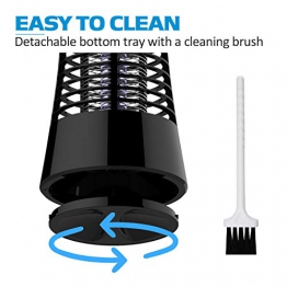 Qomolo Lampada Antizanzare Zanzariera Elettrica Antizanzare Elettronico Lampada con Luce UV la Cattura di Piccoli Insetti Zanzara per Casa Ufficio Cucina - 1