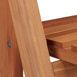 Relaxdays 10020745_60 Fioriera a Scala in Legno Scaffale Portafiori da Interno Pieghevole 4 Ripiani HLP 161 x 41 x 50 cm Marrone - 1