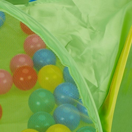 Relaxdays 10022475 
Piscina Palline per Neonato da 6 Mesi Ball pool Quadrata 50 Palline BPA free Vasca Pop up HxL 50x110 cm Colorata - 1
