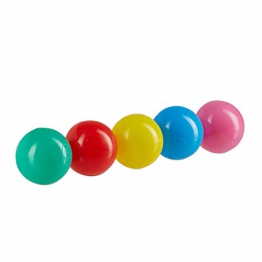 Relaxdays 10022476_777 Palline per Piscina Materiale non Nocivo, 5 cm, Set da 200 Pezzi, Palline Morbide da 6 Mesi in su Colorate - 1