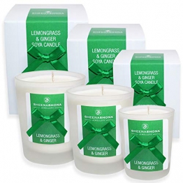 Set regalo con 3 candele alla citronella e zenzero - 1