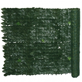Siepe sintetica giardino con foglie di edera Cm 1x20 m Evergreen Edera - 1
