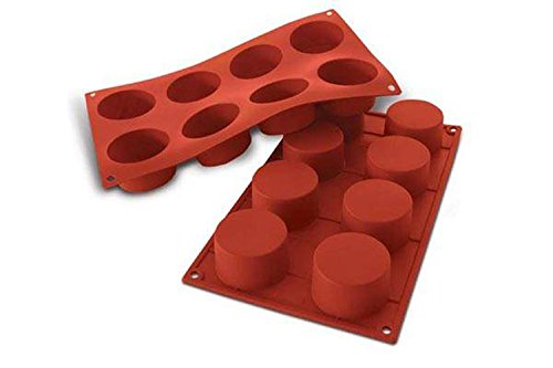 silikomart 20.028.00.0060 Stampi, Silicone, Rosso