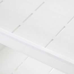 SONGMICS Carrello in Plastica a 3 Piani Scaffale Mobile in PP con Rotelle per Cucina e Bagno Carrello Multiuso Bianco KSC01WT - 1
