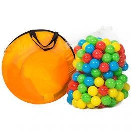 TecTake Tenda giochi per bambini | Pop Up tenda da gioco con palline per bambino | incl. 200 palline + tascabile | -modelli differenti- (Tipo 1 | no. 401028) - 1