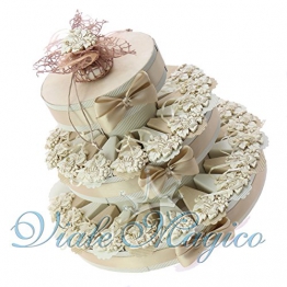 Torta Portaconfetti Appendino Foglia Sacra Cresima (35 Pezzi) - 1