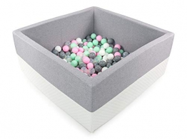 Tweepsy Morbida Piscina di Palline per Bambini 250 Palle 90x90x40cm - Fabbricato in EU - BKWE2 - 1