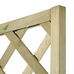 VERDELOOK Fioriera Garden Large con Vasca in Legno impregnato, Dimensioni 90x30x35 cm - 1