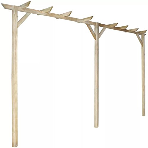 vidaXL Legno di Pino FSC Pergola per Esterni Traliccio da Giardino Pergolato
