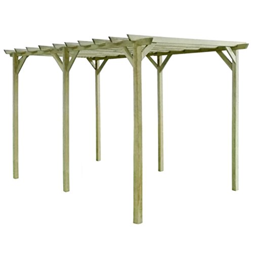 vidaXL Pergolato da Giardino Legno di Pino Fioriera Fiori Rose Piante Pergola