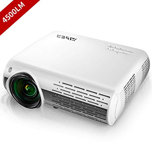 YABER Proiettore 4500 Lumen Videoproiettore Nativa 1080P 4D Keystone Correction ± 50° Led Full Hd Supporto 4K Videoproiettore Domestico/Professionale Per Iphone, Smartphone, Pc, Tvbox, Laptop, Ps4