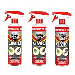 3 PEZZI Zig Zag,Cimici, Insetticida Microincapsulato a lento rilascio indicato per le Cimici, azione rapida e residuale, formato 500 ml X 3 CONFEZIONI - 1