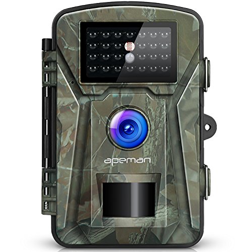 APEMAN Fotocamera Caccia Fototrappola 26PCs 940nm IR LEDs Macchine Fotografiche da Caccia Visione notturna 65ft/20m Impermeabile IP66