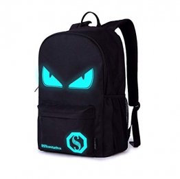 BSTcentelha Anime Borsa a tracolla luminosa leggera con scomparti per laptop per studenti Ragazzi Boy Girl Book Laptop Travel Camping (Grande) - 1