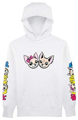 Felpa -Me Contro Te- Replica SOFI E Lui Kira E Ray (disp. in 2 Colori) Unisex Alta qualità (Bianco, 9-11 Anni) - 1