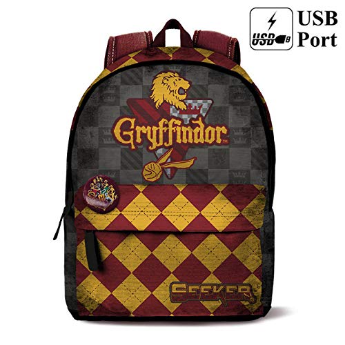 HARRY POTTER HOGWARTS – Zaino scuola e free time Griffyndor – Griffondoro Hogwarts 42 cm