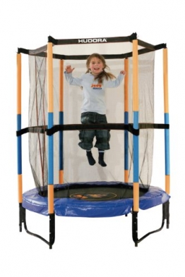 Hudora, Tappetino Elastico per Bambini con reti di Sicurezza, 140 cm Trampolin Joey Sicherheitstrampolin Jump 3.0, 140 cm - 1