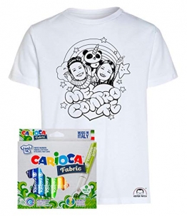 Me contro te da colorare, T-shirt con colori per tessuti.