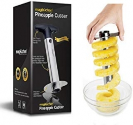 Magikuchen Professional Acciaio inossidabile Corer, Cutter, Slicer Peeler - Best Slices anelli perfetti all'istante e senza intoppi - Fornito con un morbido silicone e impugnature per un comodo utilizzo! - 1