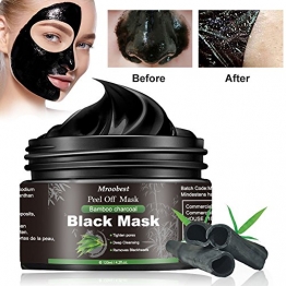Maschera Nera, Black Mask, Maschera di comedone, Blackhead Remover Black Mask, Facciale Cura Strappando Stile Pulizia Profonda Pulizia Rimozione Di Comedone Maschera (120ML) - 1