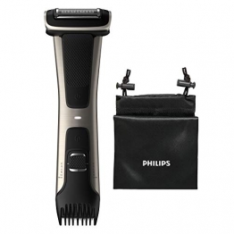 Philips BG7025/15 Bodygroom 7000 Depilatore Corpo da Uomo, Wet&Dry, Pettini Regolabili 3-11 mm, Testina 4D, Autonomia fino a 80 min - 1
