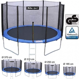 YELLOO YellooSport Trampolino Tappeto Elastico Giardino Salto Bambini Diametro 185 250 310 370 cm Certificato TUV GS Alta qualità (Diametro, 185 cm) - 1