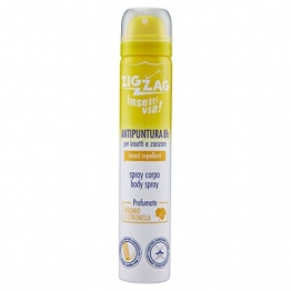 Zig Zag, Repellente, Insetti, Spray Corpo Insettivia al profumo di Geranio e Citronella Giava, repellente per zanzare,zanzare tigre,zecche, 100 ml - 1