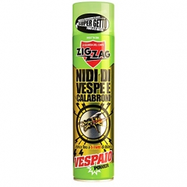 Zig Zag, Vespaio Power, Insetticida per Nidi di Vespe e Calabroni ad azione immediata e residuale, colpisce fino a 6 metri, formato 600 ml - 1