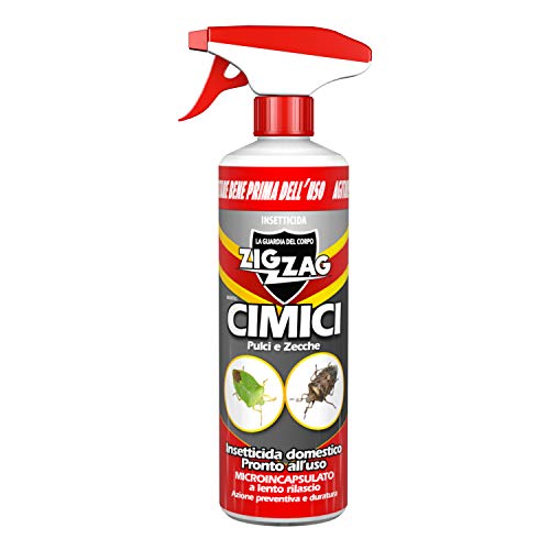 Zig Zag,Cimici, Insetticida Microincapsulato a lento rilascio indicato per le Cimici, azione rapida e residuale, formato 500 ml