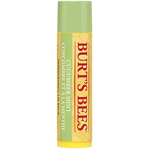 Burt Bees Burt api 100% naturale idratante balsamo per le labbra, cetriolo menta con cera d’ api, 4.25 g x