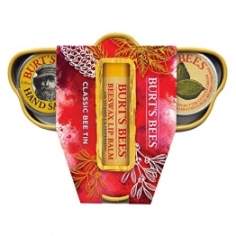 Burt Bees Classic Bee latta kit - pezzi kit 4,3 gram di cera d' api balsamo per le labbra con vitamina E e menta, 8,5 gram mano Salve, 8,5 gram limone burro cuticola CREAM3 Stück - 1
