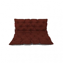 Chicreat cuscino per pallet Supporto per pallet con schienale, totale ca. 120 x 140 x 10 cm, cuscino reversibile: grigio / rosso - 1