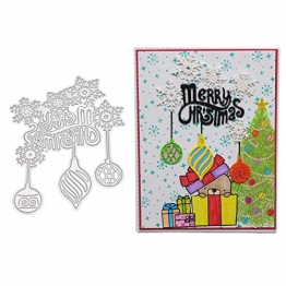 Fustelle da taglio per scrapbooking, fustelle in metallo a forma di fiocco di neve natalizio, per fai da te, scrapbooking, biglietti, goffratura - 1