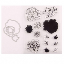 Kanitry - Timbro con fustelle a forma di fiore, per fai da te, scrapbooking, goffratura, album fotografici decorativi, bigliettini fatti a mano - 1
