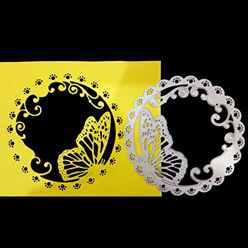 FNKDOR Fustelle per Scrapbooking Carta Cutting Dies DIY Metallo Fustella Stencil Album Foto, Accessori per Big Shot e altre macchina (F)