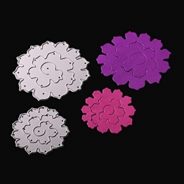 Fustelle per Scrapbooking, FNKDOR Metallo Fustella Stencil DIY Scrapbooking Album Foto, Accessori per Big Shot e Altre Fustellatrice Macchina (G) - 1