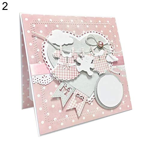 P12cheng Fustelle Metallo Stencil,Cutting Dies,Vestiti del Bambino Die Tagli, Scrapbooking DIY Paper Cards Stencil – 2#