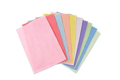 Sizzix 663022 Panni Colori Pastelli, Feltro, Multicolore, 29.7 x 21 x 2.3 cm