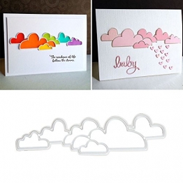Stencil in metallo a forma di nuvola per fai da te, scrapbooking, album fotografici, biglietti di carta - 1