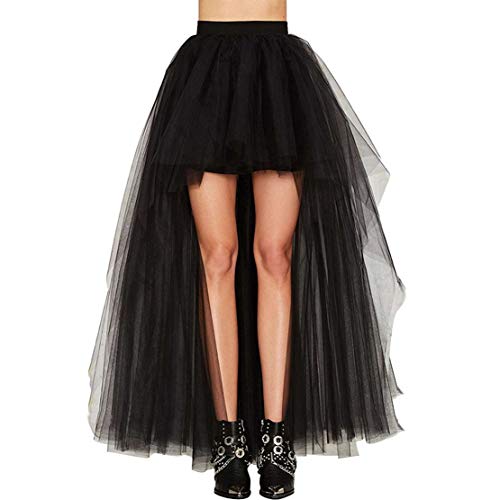 FOLOBE Gonna a Coda di Rondine in Tulle con Gonna Posteriore Lunga e soffice