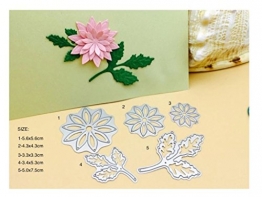 Fustelle per Scrapbooking, FNKDOR Fustellatrice Fustella Stencil DIY Album Stampo Metallo Segnalibro Taglio del Mestiere Goffratura Stampi, Accessori per Big Shot e altre Fustellatrice macchina (F) - 1